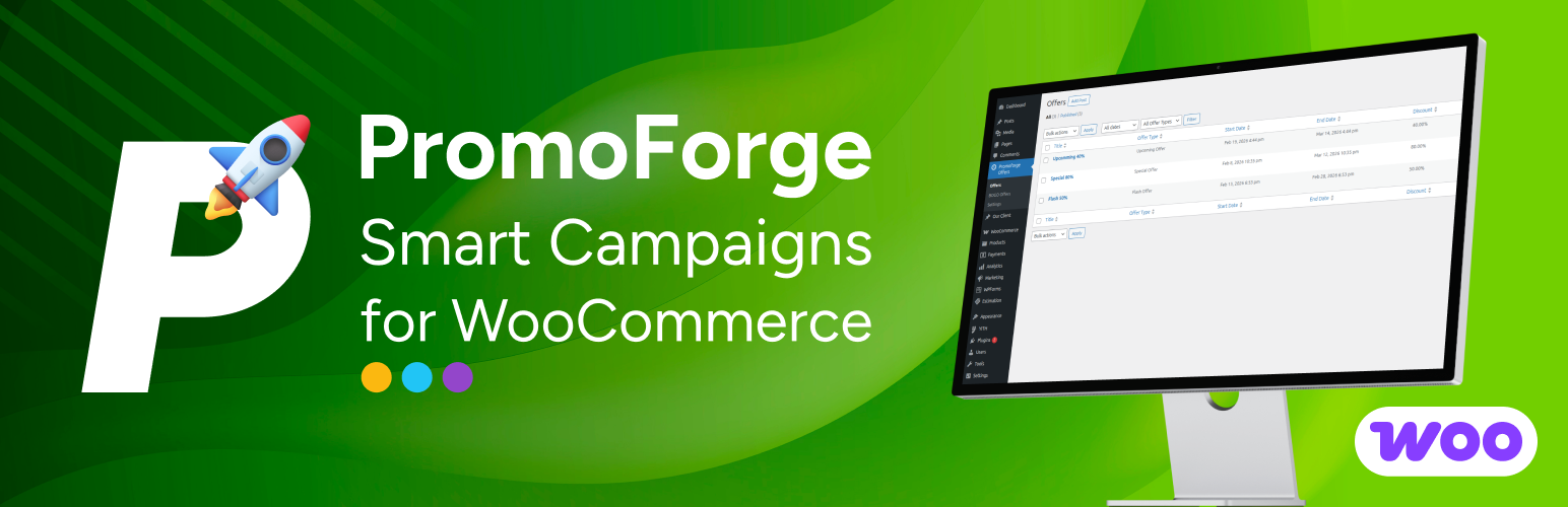 promoforge smart campaigns for woocommerce banner